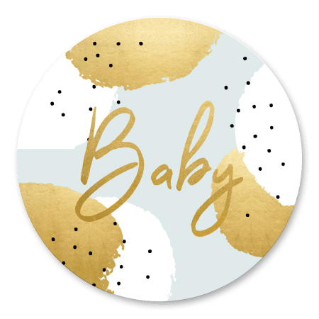 Gouden Stippen Babyshower Jongen